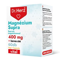 Dr Herz Magnézium Supra 400 mg + Szerves Cink kapszula 60 db DOBOZOS