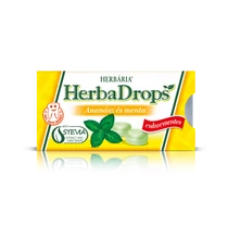 HerbaDrops Ananász-menta ízű töltetlen cukormentes keménycukorka