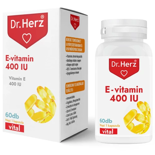 DR Herz E-vitamin 400IU 60 db lágyzselatin kapszula