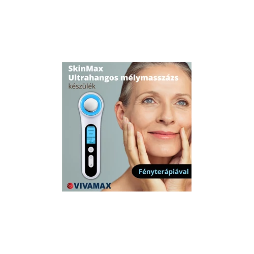 SkinMax Ultrahangos mélymasszázs készülék fényterápiával