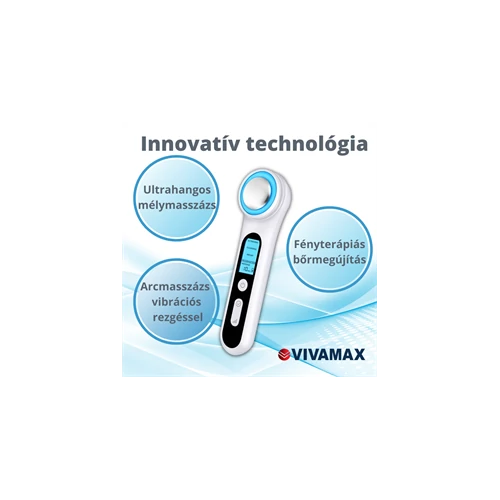 SkinMax Ultrahangos mélymasszázs készülék fényterápiával