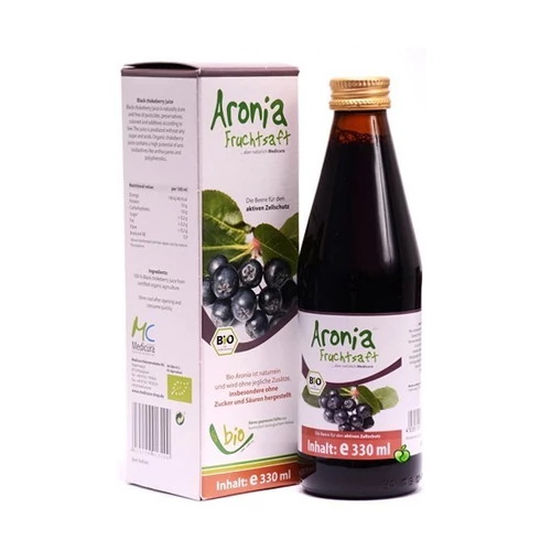 Bio Fekete berkenye, arónia 100%-os juice 330 ml 