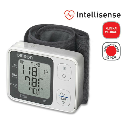 OMRON RS3 Intellisense csuklós vérnyomásmérő