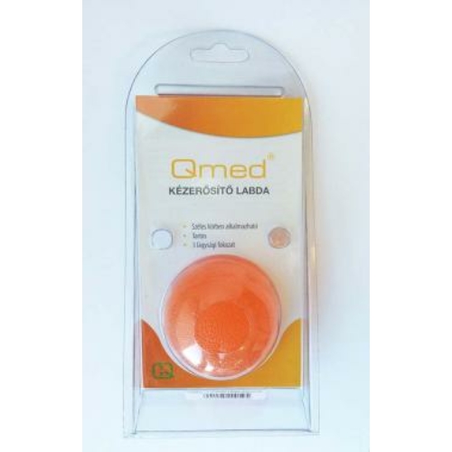 QMED Kézerősítő gél labda kemény, narancssárga 