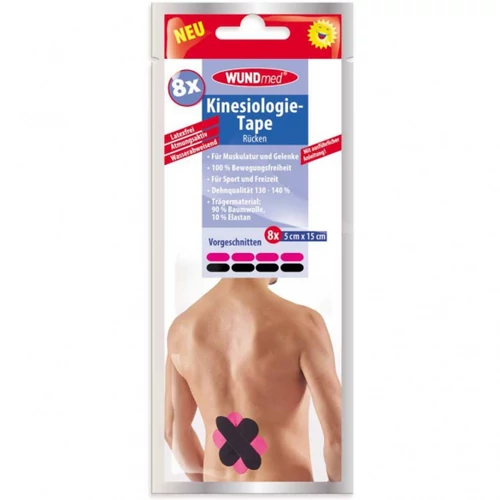 Kineziológiai tapasz hátra 8 db x 5 cm x 15 cm 