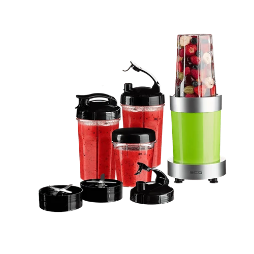 Deluxe smoothie maker turmixgép 4 pohárral, zöld
