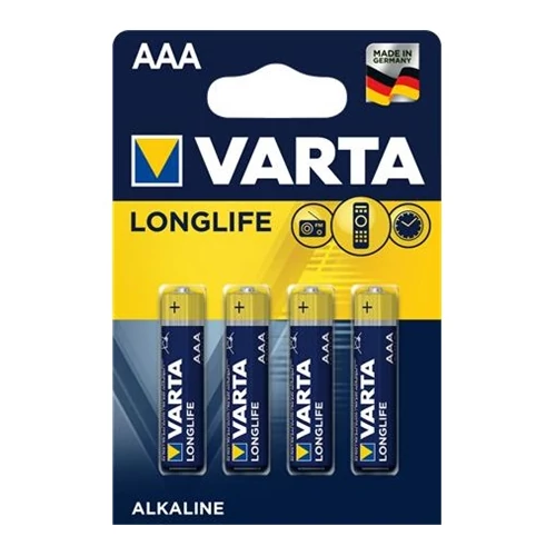 Varta "Longlife" mikro elem (AAA) - 4db