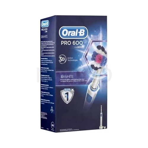 Oral-B Pro 600 3D White elektromos fogkefe