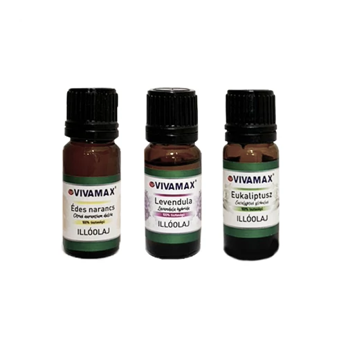 Vivamax 3 x 10 ml  illóolaj csomag: édes narancs, levendula, eukaliptusz