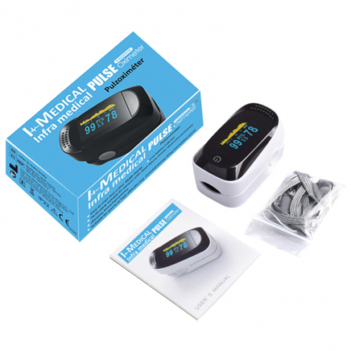 I-medical véroxigénmérő és pulzusmérő OLED kijelzővel (pulzoximéter)